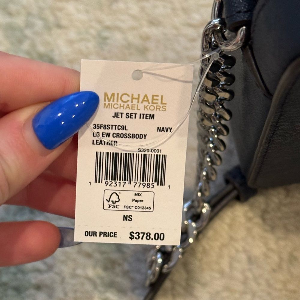 Michael Kors Navy Crossbody Bag - Picture 4 of 9